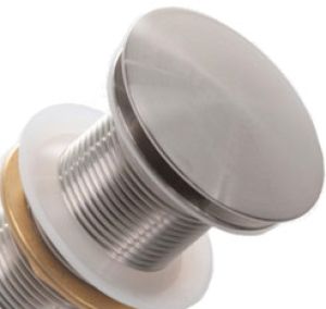 Brushed Nickel Pop-Up Drain Without Overflow