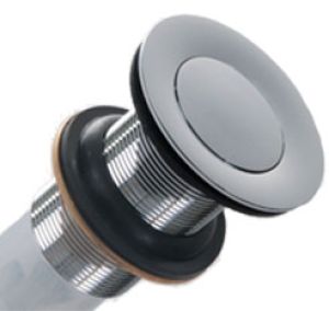 Polished Chrome Traditional Pop-Up Drain Without Overflow