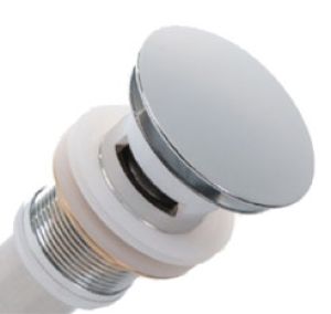Polished Chrome Pop-Up Drain With Overflow