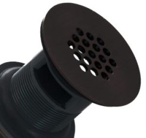 Oil Rubbed Bronze Grid Drain With Overflow