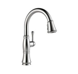 Delta Cassidy Single Handle Pull Down Kitchen Faucet - Lumicoat Arctic Stainless
