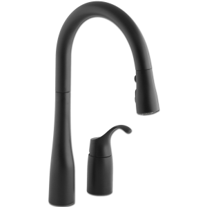 KOHLER® Simplice® Pull-Down Kitchen Sink Faucet - Matte Black